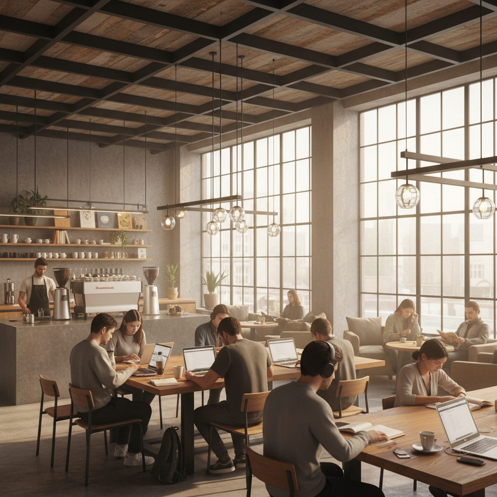 Coffee shop and study space