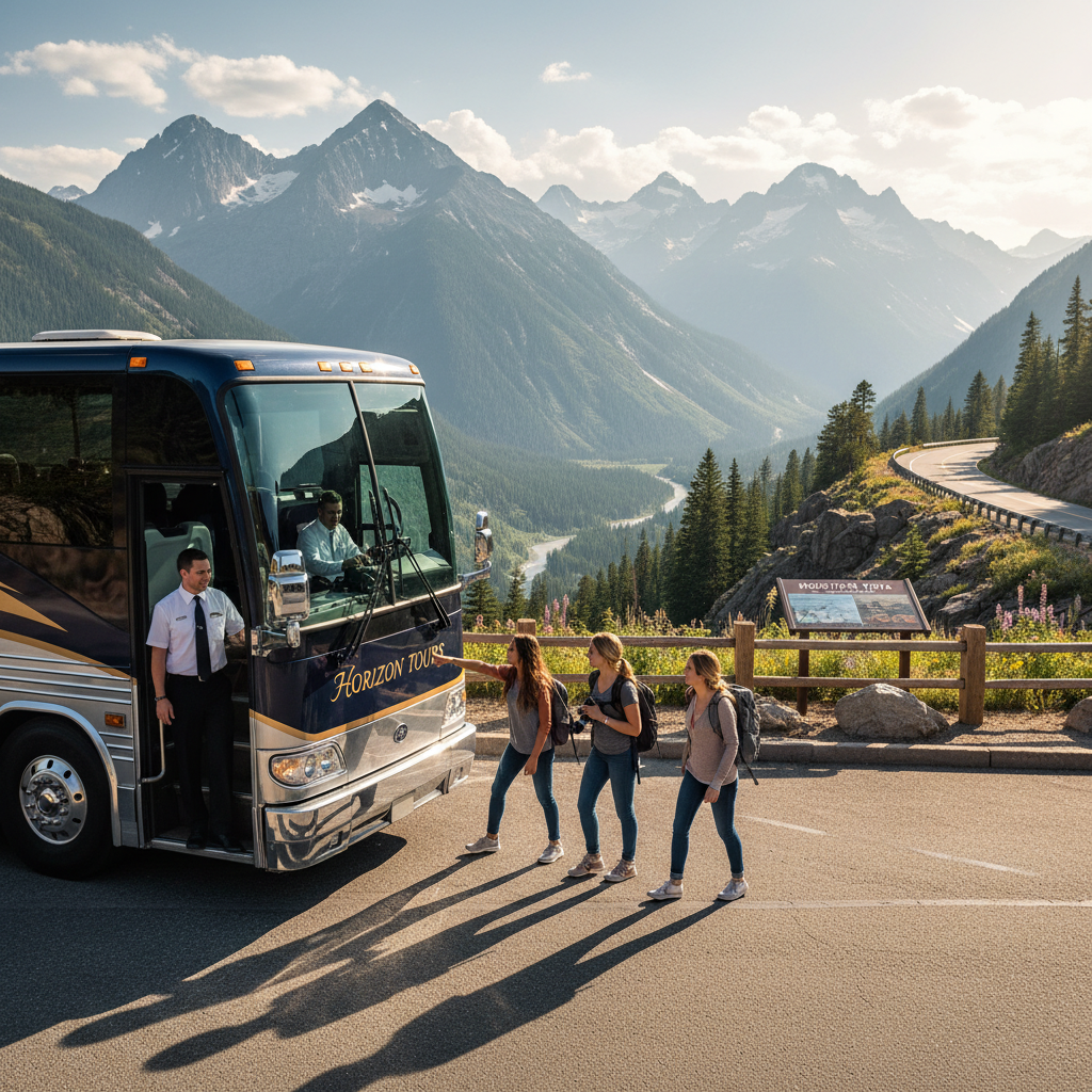 Luxury coach transportation for young travelers