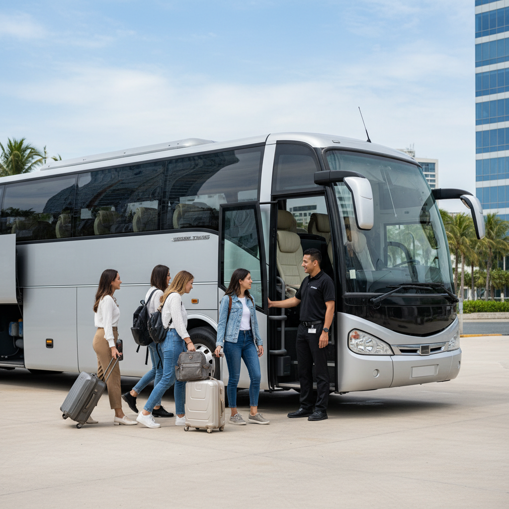 Modern comfortable transportation for young travelers